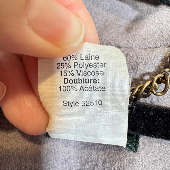 J Crew Grey Wool Lady Day Pea Coat Womens 4 Preppy Button Down Warm Winter - Picture 12 of 13